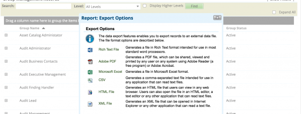 Custom iView – Exportable Reports with filters