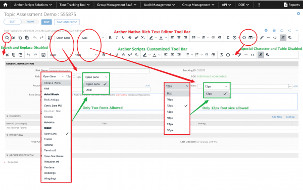 Rich Text Editor Customization